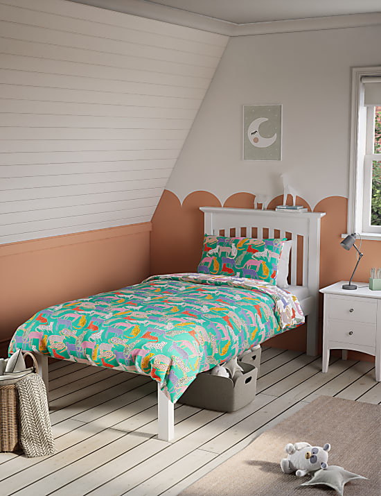 Parure de lit en lyocell à motif guépard