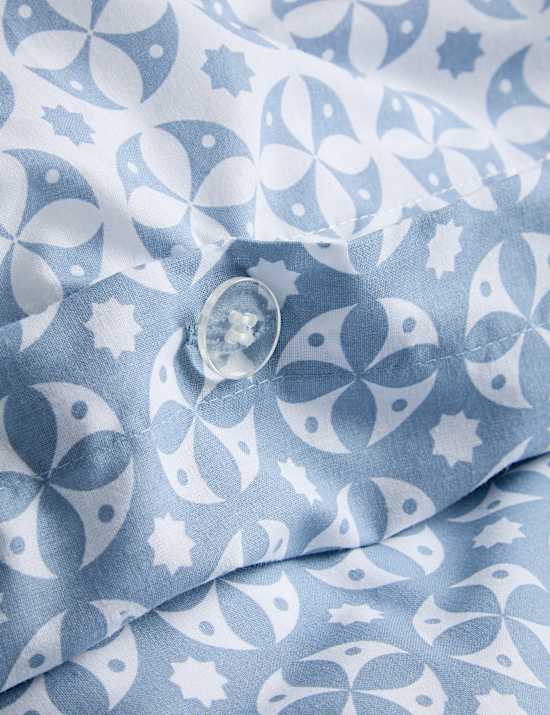 Cotton Blend Circle Star Bedding Set