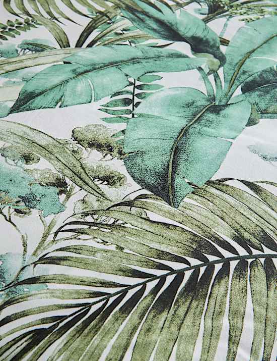 Pure Cotton Watercolour Palm Bedding Set