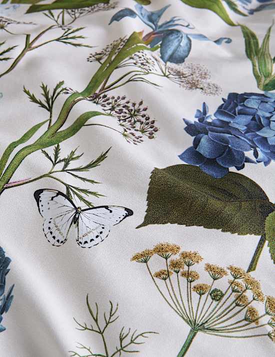 Zuiver katoenen beddengoedset met bloemmotief