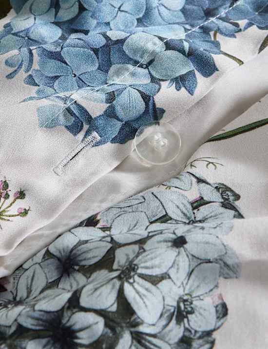 Zuiver katoenen beddengoedset met bloemmotief