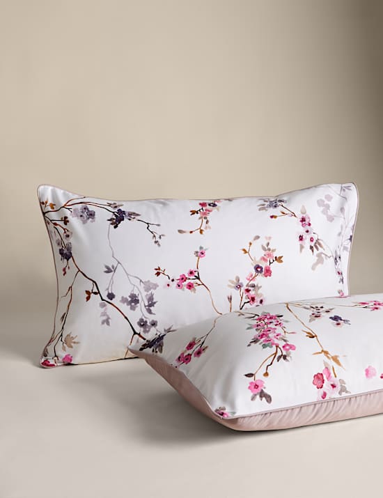 Pure Cotton Sateen Cherry Blossom Bedding Set
