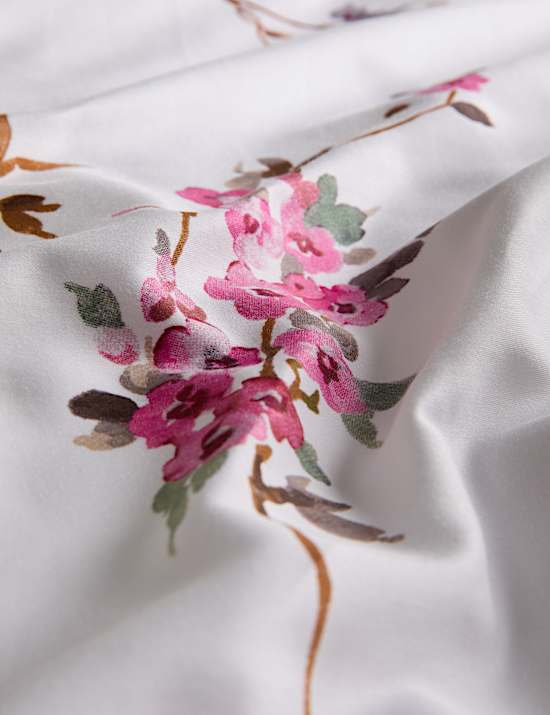 Pure Cotton Sateen Cherry Blossom Bedding Set