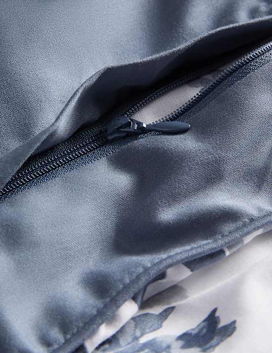 Set Perlengkapan Tidur Satin Katun Murni Motif Bunga Sakura