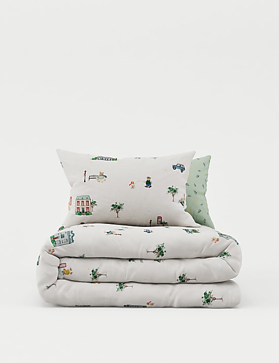 סט מצעים ™Spencer Bear מכותנה טהורה סרוקה