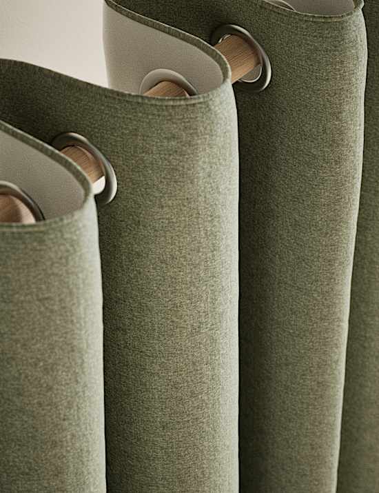 Basketweave Eyelet Curtains