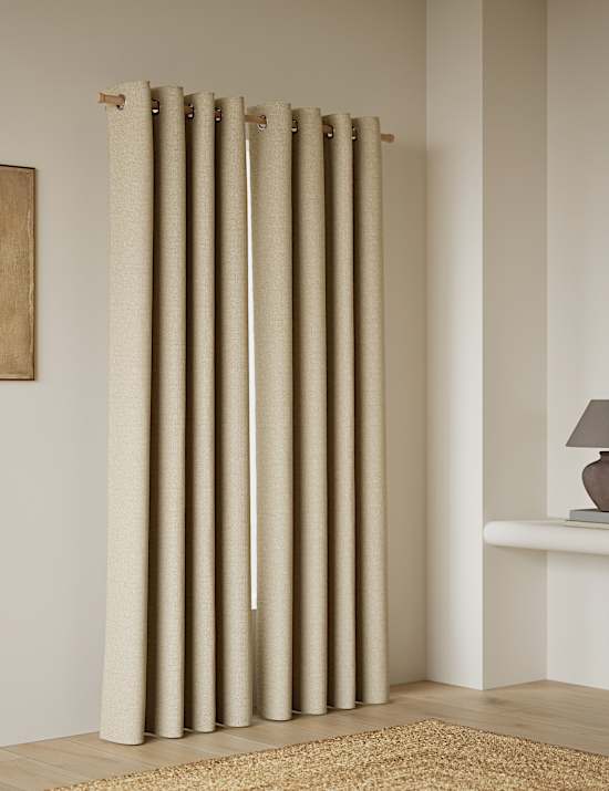 Basketweave Eyelet Curtains