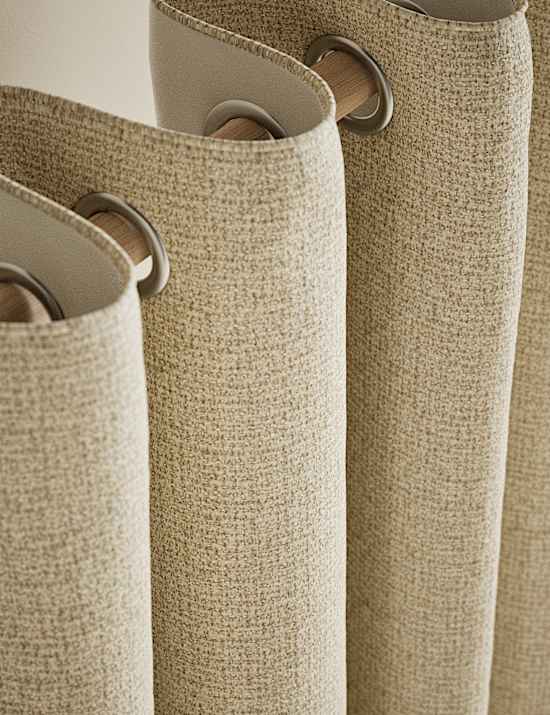 Basketweave Eyelet Curtains