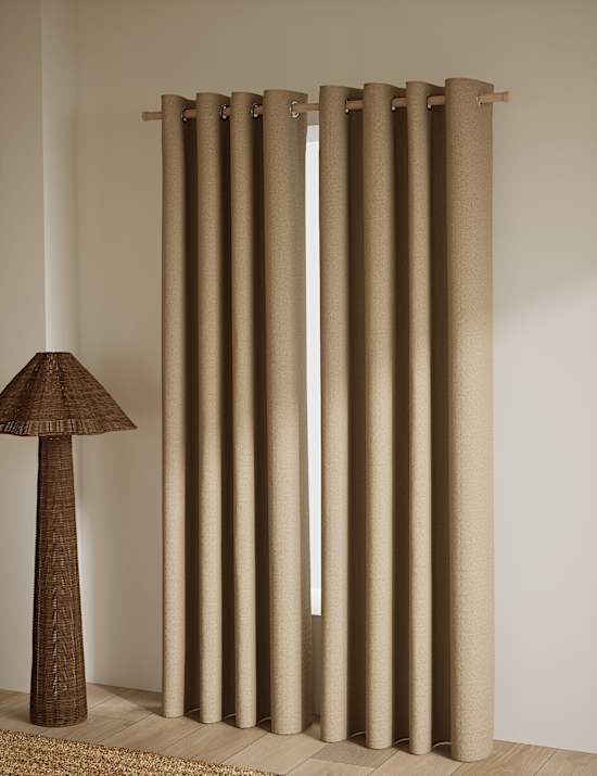 Basketweave Eyelet Curtains