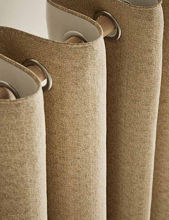 Basketweave Eyelet Curtains