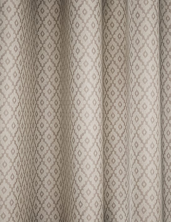 Diamond Geometric Eyelet Curtains