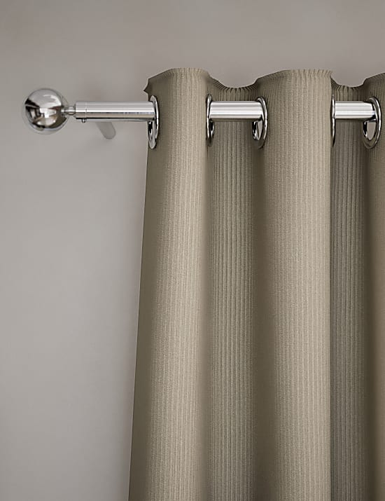 Velvet Ribbed Eyelet Blackout Curtains