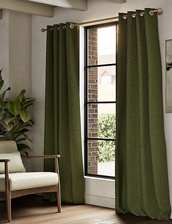 Bouclé Eyelet Curtains