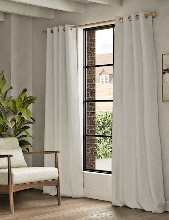 Bouclé Eyelet Curtains