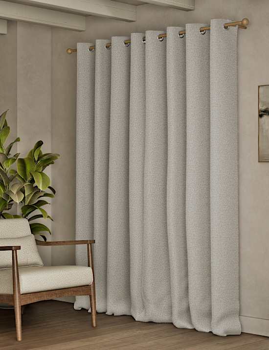 Boucle Marl Eyelet Curtains