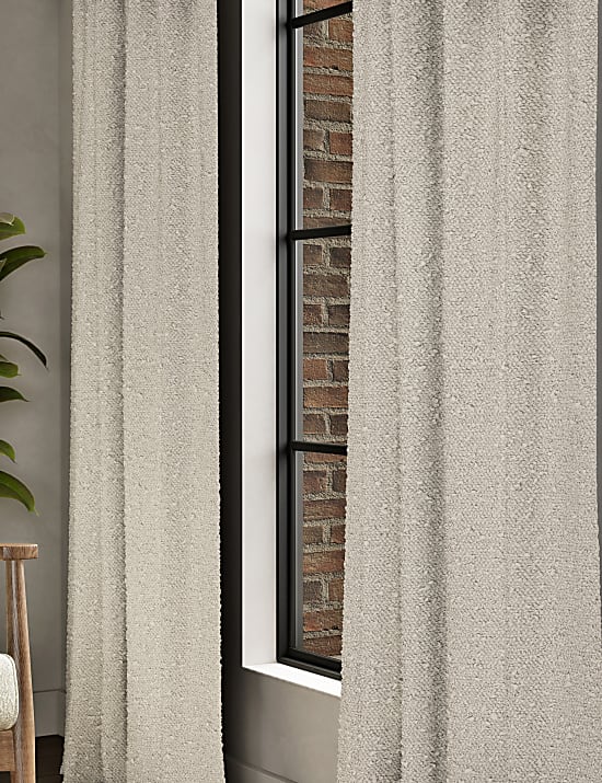 Boucle Pencil Pleat Curtains