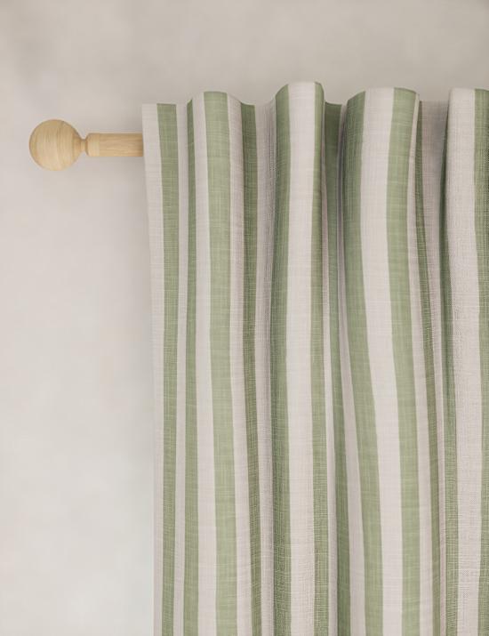 Pure Cotton Striped Multiway Curtains
