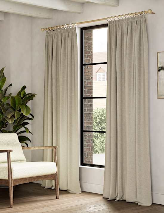 Pencil Pleat Blackout Curtains