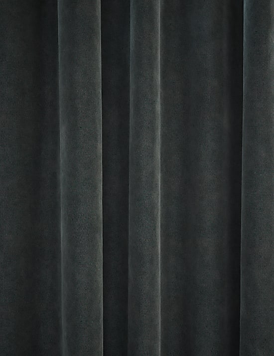 Velvet Pencil Pleat Curtains