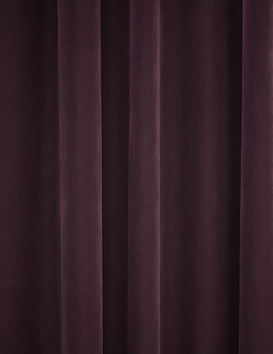 Velvet Pencil Pleat Curtains