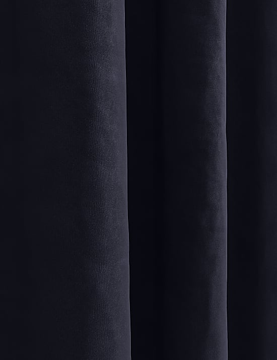 Velvet Pencil Pleat Curtains