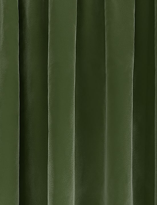 Velvet Pencil Pleat Curtains