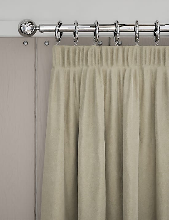 Velvet Pencil Pleat Curtains