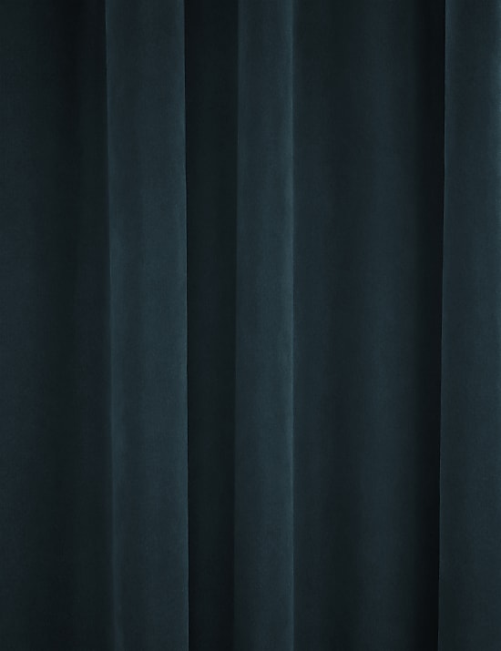 Velvet Pencil Pleat Curtains