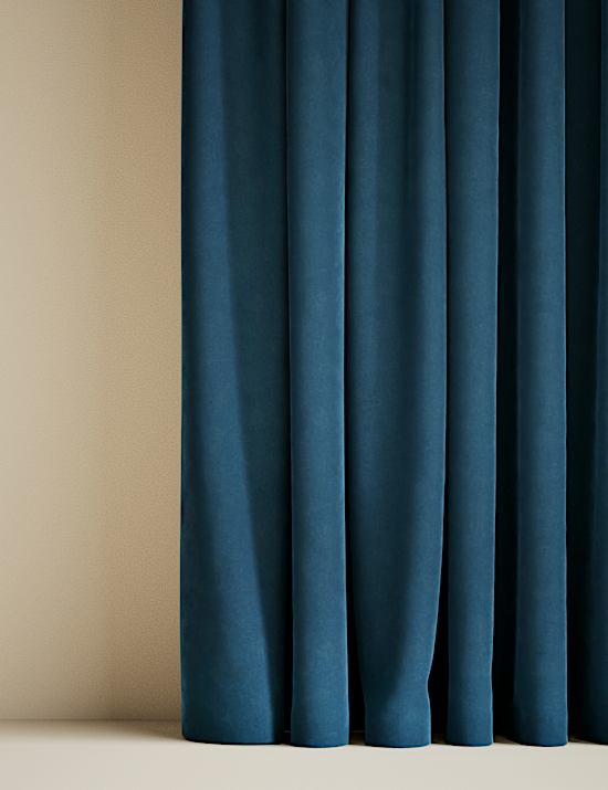 Velvet Pencil Pleat Curtains