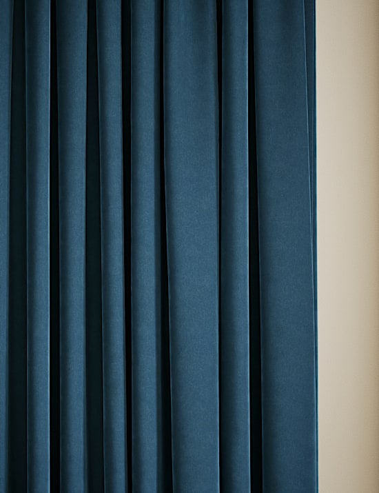 Velvet Pencil Pleat Curtains