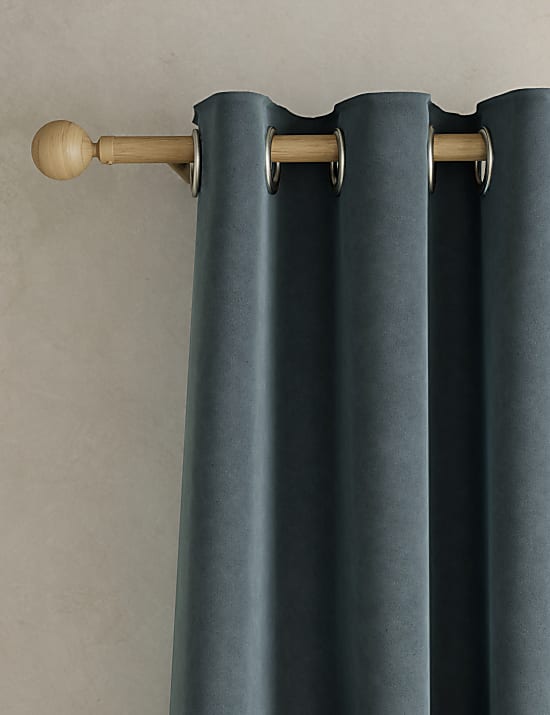 Velvet Eyelet Curtains