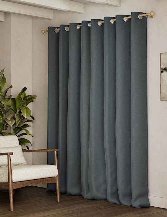 Velvet Eyelet Curtains