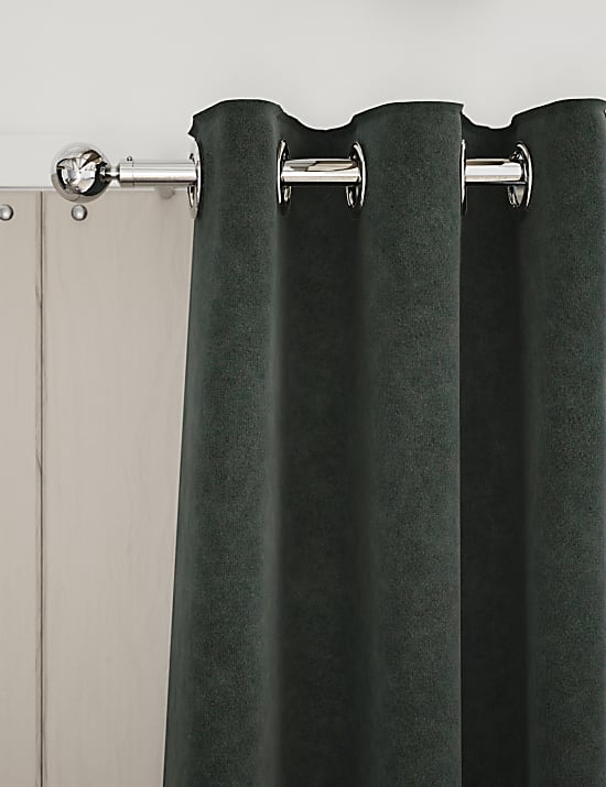 Velvet Eyelet Curtains