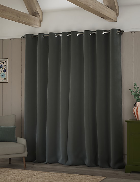 Velvet Eyelet Curtains