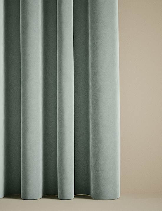 Velvet Eyelet Curtains