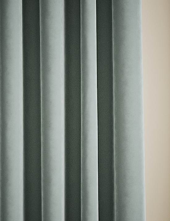 Velvet Eyelet Curtains