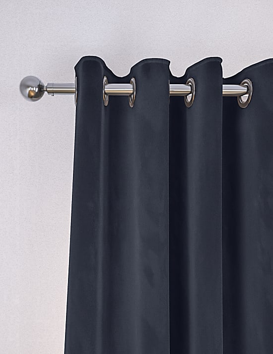 Velvet Eyelet Curtains