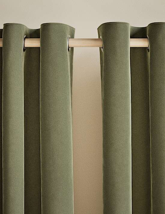 Velvet Eyelet Curtains