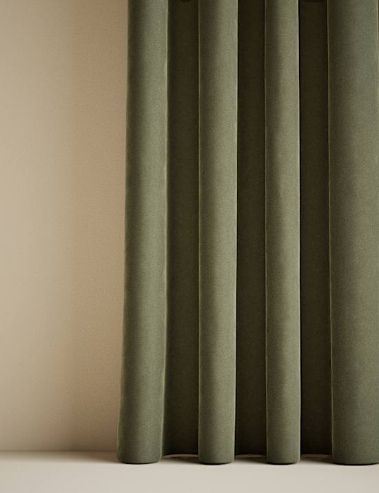 Velvet Eyelet Curtains