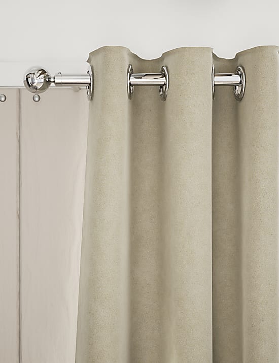 Velvet Eyelet Curtains