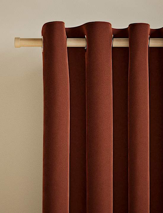 Velvet Eyelet Curtains