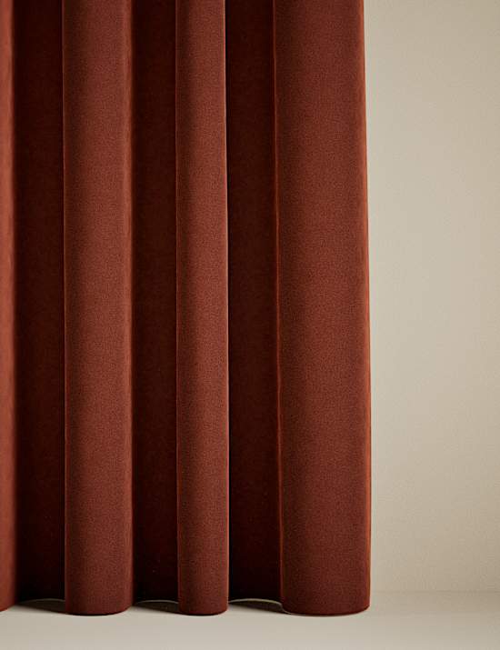 Velvet Eyelet Curtains