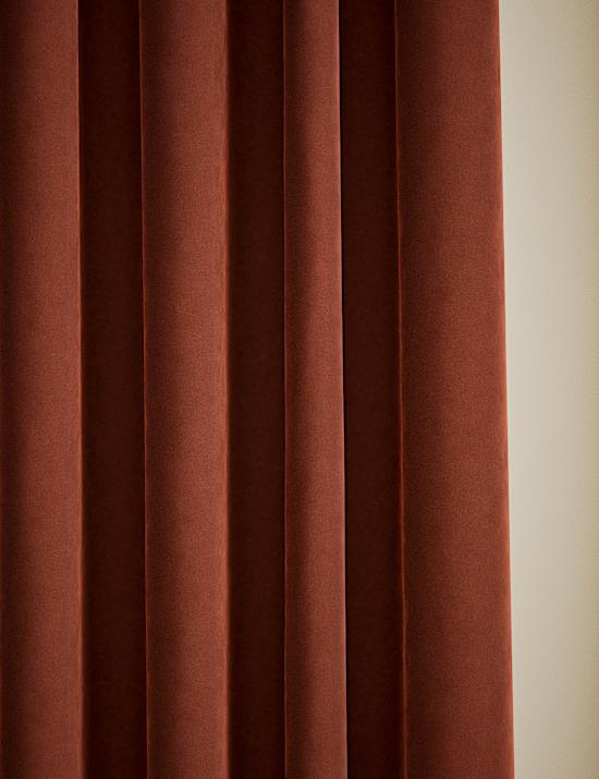 Velvet Eyelet Curtains