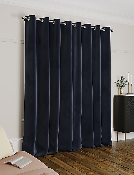 Cortinas ultratérmicas con ojales de terciopelo