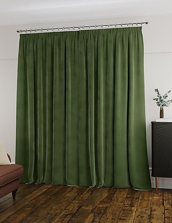 Tirai Lipit Beludru Ultra Termal