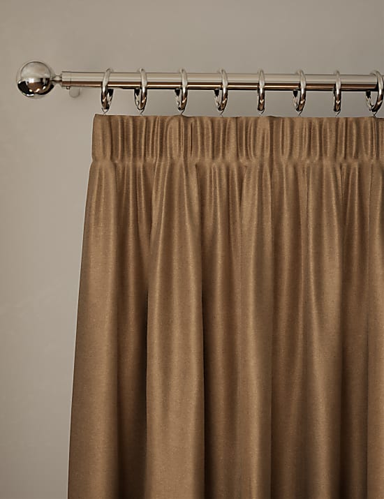 Velvet Pencil Pleat Ultra Thermal Curtains