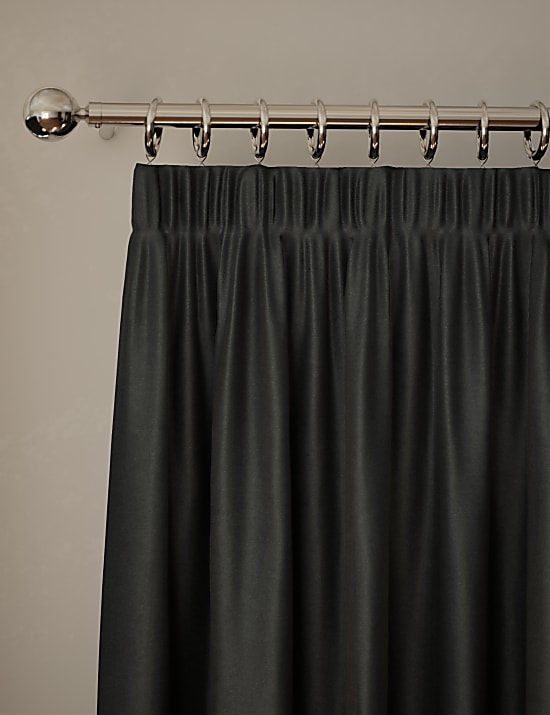 Velvet Pencil Pleat Ultra Thermal Curtains