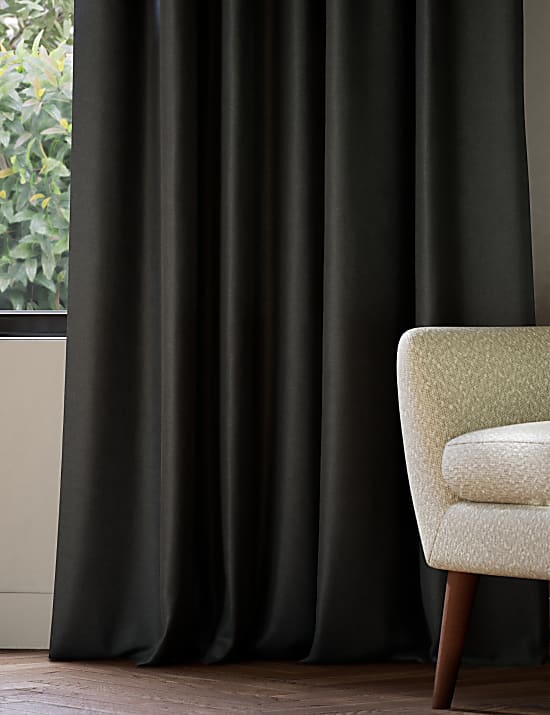 Velvet Pencil Pleat Ultra Thermal Curtains
