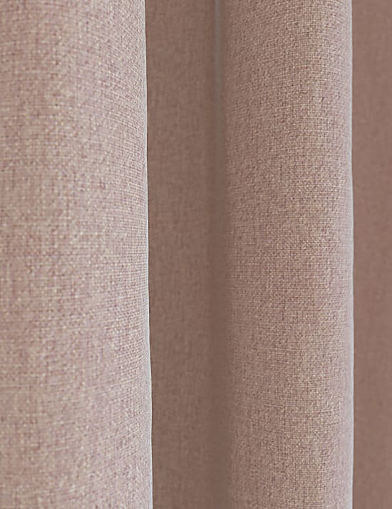 Brushed Pencil Pleat Blackout Thermal Curtains