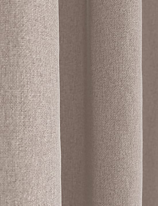 Brushed Pencil Pleat Blackout Thermal Curtains